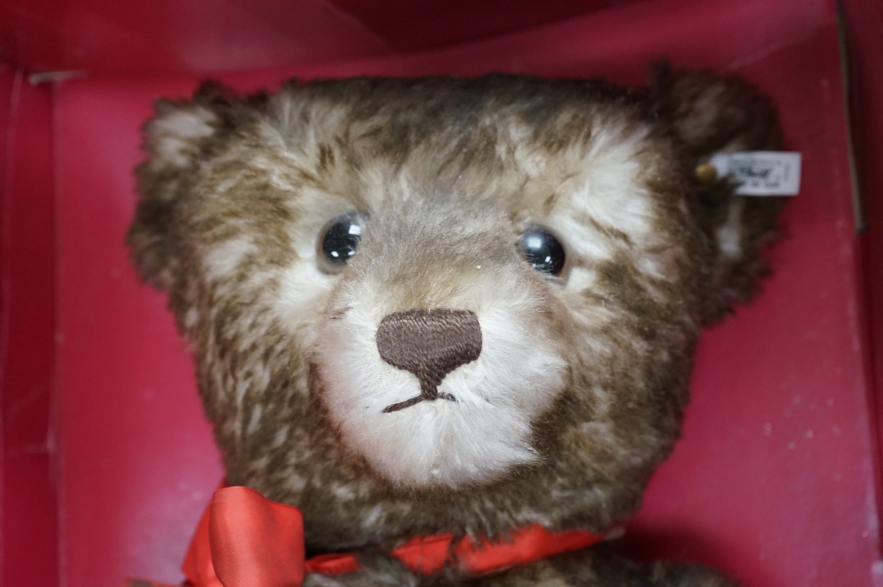 A modern Steiff Teddy Bear, part boxed, 67cm high.